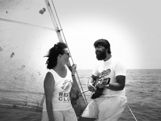 Jody sings to Margaret by the jib